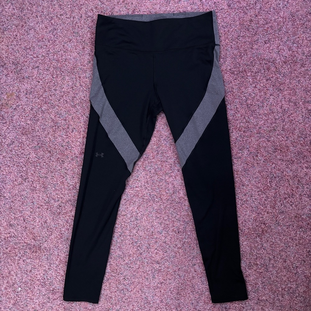 Under Armour Grey and Black Active Leggings